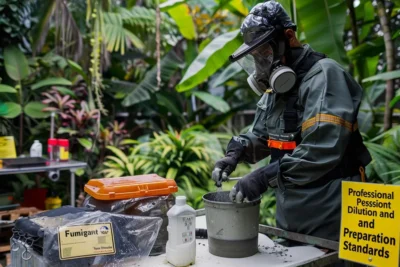 Control de plagas profesional Estandares de dilucion y preparacion de fumigantes