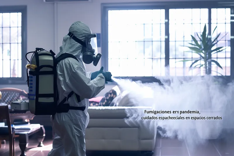 Fumigaciones en epoca de pandemia Cuidados especiales en espacios cerrados